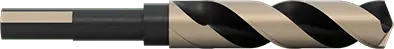 McMaster 2905A27 Black-Oxide High-Speed Steel 1/2" Diameter Reduced-Shank Drill Bit with Flats on Shank, 3/4" Size, 6" Overall Length