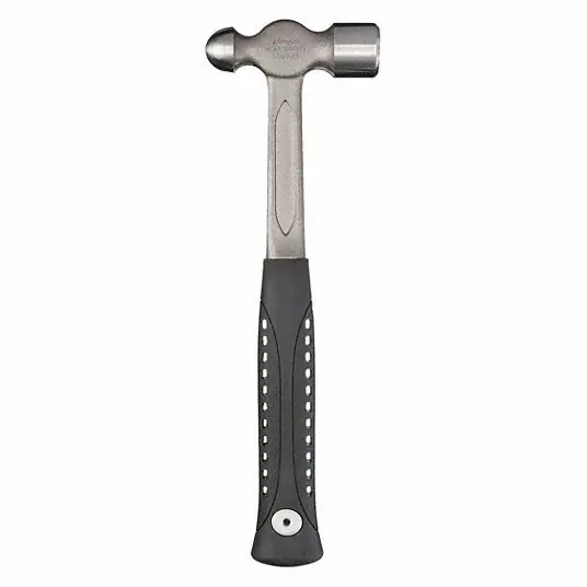 KVM Tools KV6DWN3 Ball Peen Hammer Steel, 8 oz Head Wt, 7/8 in Face Dia, 10 in Overall Lg, Textured Grip
