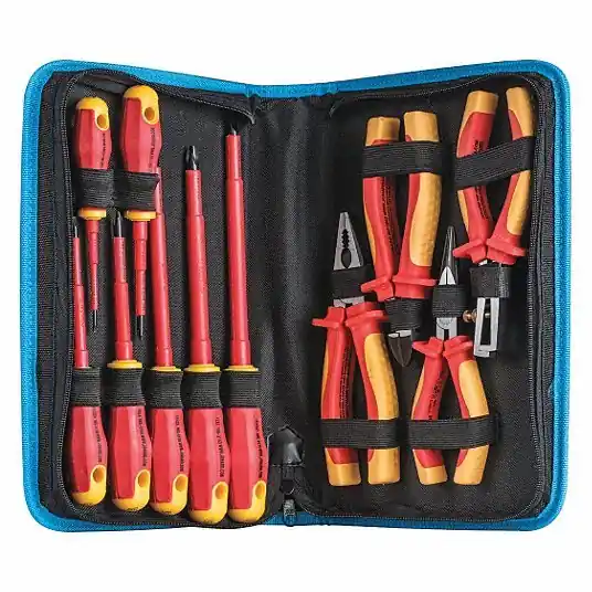 Jonard TK-110INS Insulated Tool Kit, 11 Total Pcs, Tool Case