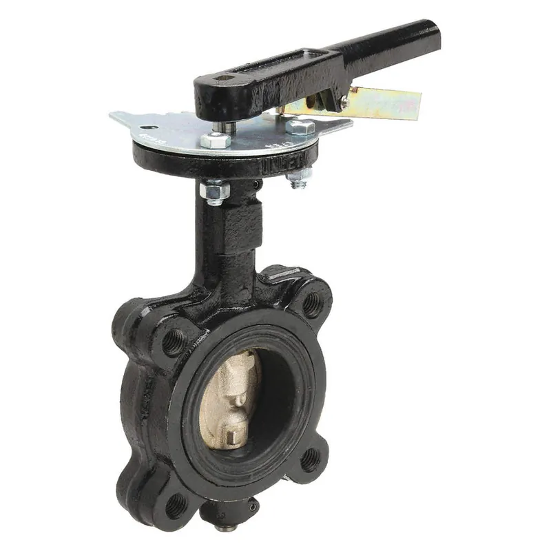 Milwaukee ML222B 3 Butterfly Valve 3 in Pipe Size, Concentric, 200 psi Max. Pressure (CWP), Lug, Lever