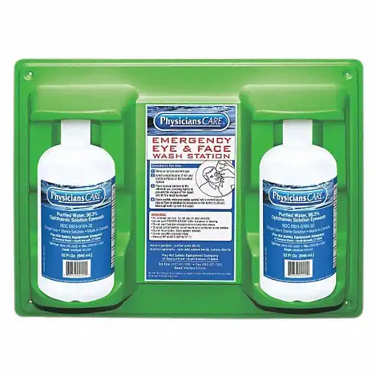 Physicians Care 54613 Single Use Eyewash Station 2 No. of Bottles Included, 32 oz Size