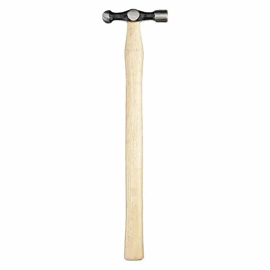 KVM Tools KV6DWN9 Ball Peen Hammer Wood, Steel, 4 oz Head Wt, 17 mm Face Dia, 13 in Overall Lg, Plain Grip