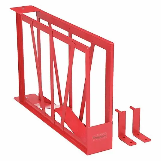 Moon American 1420-1 Fire Hose Storage Rack Wall Mount Fire Hose Rack, 100 ft, 4 3/8 in x 29 in x 17 in