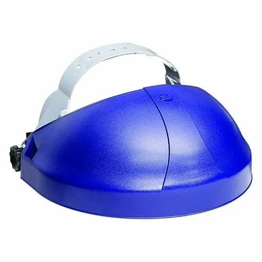 3M 82501-00000 Headgear Plastic, Blue, Ratchet Suspension Adjustment Type, Band Attachment Type