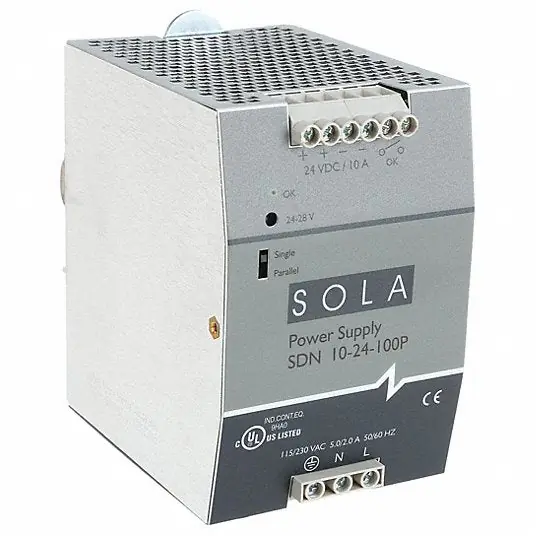 SOLAHD SDN1024100P DC Power Supply DIN Rail, 240 W Output Power - Rated, 10 A Current - Output, Single Phase