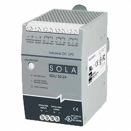SOLAHD SDU2024B UPS Single Phase, 480 VA Power Rating, 23 V DC_30 V DC Input, 23 V DC_30 V DC Output