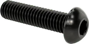 McMaster 91239A327 Button Head Hex Drive Screw Black-Oxide Alloy Steel, M6 x 1.00 mm Thread, 25 mm Long
