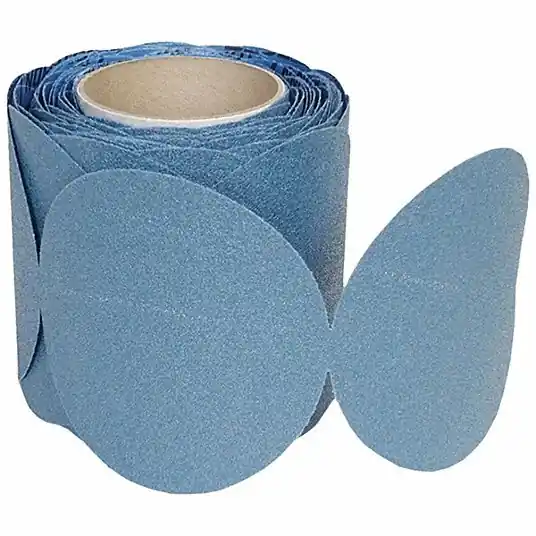 Norton 66261137322 Sanding Disc 6 in Dia, Non-Vacuum, Zirconia Alumina, 80 Grit, F Wt Paper, BlueFire H822, PK4