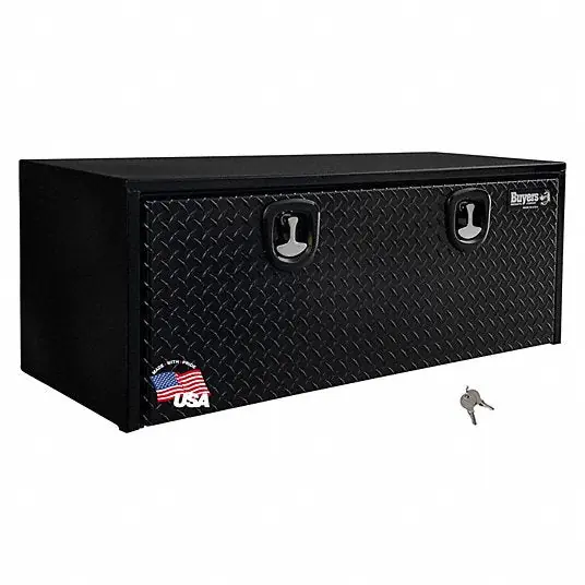 Buyers Products 1702510 Underbody Truck Box, Single Drop-Down Door Door, Gloss Black