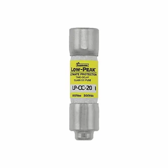 Eaton Bussmann LP-CC-20 CC Class Time Delay 20A 600V AC Non-Indicating Fuse