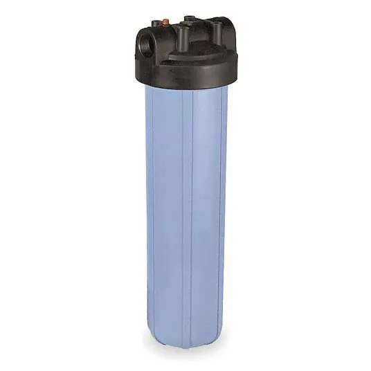 Pentair/Pentek 150233-75 Filter Housing 1 in, NPT, 15 gpm, 90 psi Max Pressure, 23 1/4 in Overall Ht, Blue