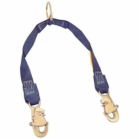 3M 1231470 Y Lanyard,Web,Self Locking Snap Hooks