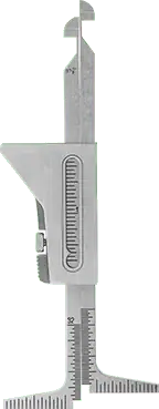 McMaster 8970A11 Weld Alignment Inspection Gauge 1/16", 30 mm Maximum Size Measured