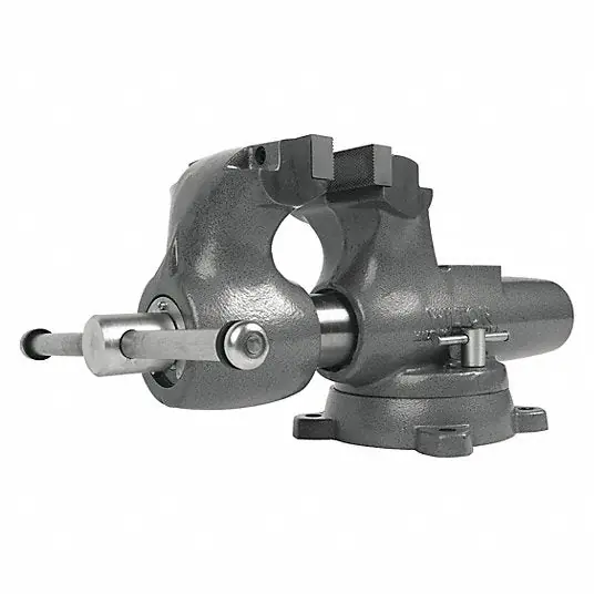Wilton 600S Machinist‘s Vise Heavy Duty, Enclosed, 6 in Jaw Face Wd, 10 in Max Jaw Opening, Serrated
