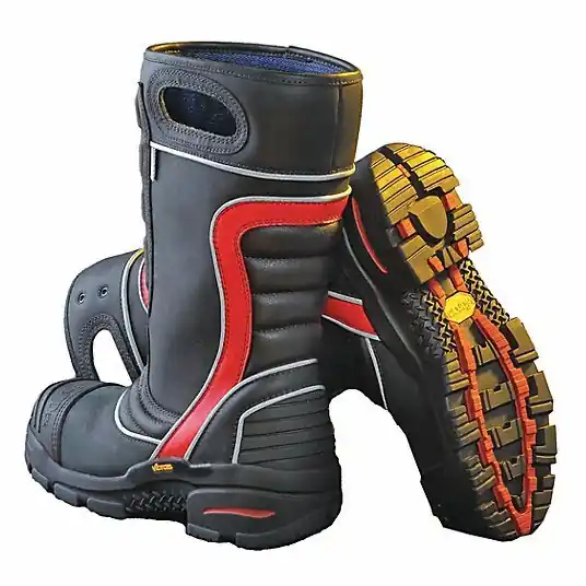 Fire-Dex FDXL200-5 Firefighter Boot, Leather, 5, PR