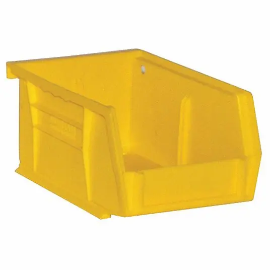 Durham PB30210-21 Hang and Stack Bin 4 in x 3 in, Yellow PK24