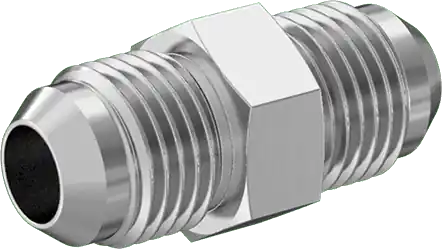 McMaster 50715K262 37 Degree Flared Fitting for Stainless Steel Tubing Straight Connector for 3/8" Tube OD