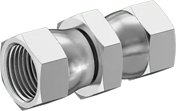 McMaster 50715K692 37 Degree Flared Fitting for Stainless Steel Tubing Straight Connector with Swivel, for 1/2" Tube OD
