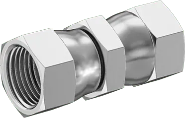 McMaster 50715K753 37 Degree Flared Fitting for Stainless Steel Tubing Straight Connector with Swivel, for 5/8" Tube OD