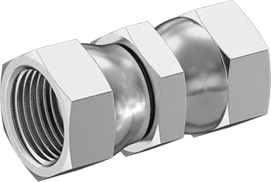 McMaster 50715K754 37 Degree Flared Fitting for Stainless Steel Tubing Straight Connector with Swivel, for 3/4" Tube OD