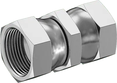 McMaster 50715K755 37 Degree Flared Fitting for Stainless Steel Tubing Straight Connector with Swivel, for 1" Tube OD