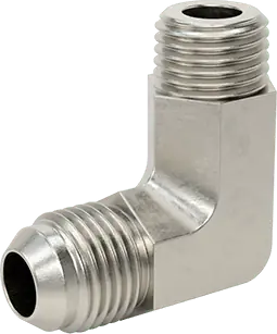 McMaster 50715K183 37 Degree Flared Fitting for Stainless Steel Tubing 90 Degree Adapter for 3/8" Tube OD x 1/4 NPT Male