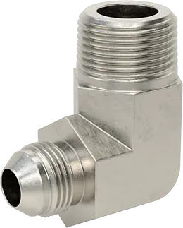 McMaster 50715K943 37 Degree Flared Fitting for Stainless Steel Tubing 90 Degree Adapter for 1/2" Tube OD x 3/4 NPT Male