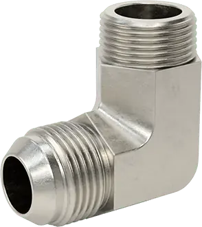 McMaster 50715K187 37 Degree Flared Fitting for Stainless Steel Tubing 90 Degree Adapter for 3/4" Tube OD x 3/4 NPT Male