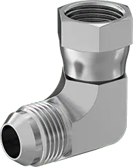 McMaster 50715K536 37 Degree Flared Fitting for Stainless Steel Tubing 90 Degree Swivel Adapter for 5/8" OD Tube x Female Tube