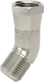 McMaster 50715K947 37 Degree Flared Fitting for Stainless Steel Tubing 45 Degree Elbow Adapter for 1/2" OD Tube x Female Tube