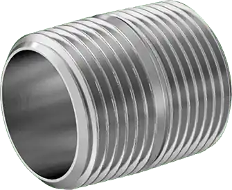 McMaster 2427K161 Standard-Wall 304/304L Stainless Steel Threaded Pipe Fully Threaded, 1 BSPT x NPT, 1-1/2" Long