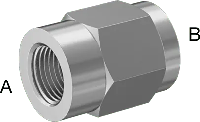 McMaster 51205K746 Extreme-Pressure 316 Stainless Steel Pipe Fitting Straight Reducer, 1/2 x 1/8 NPT Female