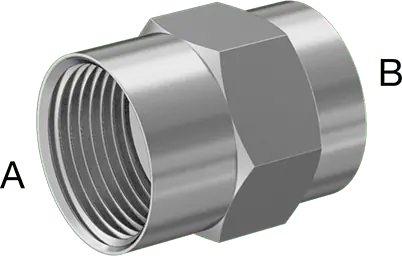 McMaster 51205K619 Extreme-Pressure 316 Stainless Steel Pipe Fitting Straight Reducer, 1 x 1/4 NPT Female