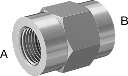 McMaster 51205K747 Extreme-Pressure 316 Stainless Steel Pipe Fitting Straight Reducer, 1/2 x 3/8 NPT Female