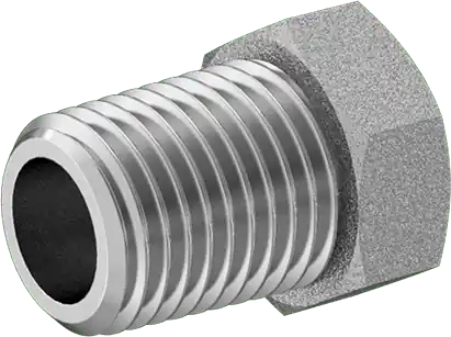 McMaster 50925K341 Compact Extreme-Pressure Steel Pipe Fitting Bushing Adapter, 1/4 NPTF Male x 1/8 NPTF Female