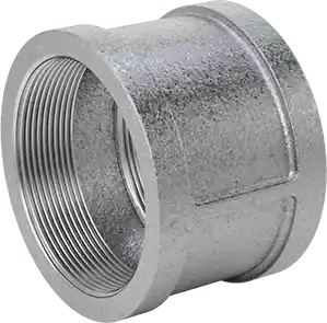 McMaster 4638K173 Low-Pressure Pipe Fitting Galvanized Iron, Straight Connector, 4 NPT Female