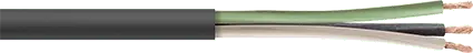 McMaster 7081K41 SOOW Cable Black Outer Insulation, 10 Gauge, 3 Wires