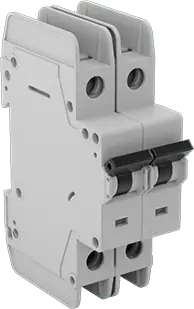Mcmaster 5789T206 DIN-Rail Mount Branch Circuit Breaker C Trip Type, 2 Pole-Toggle Style