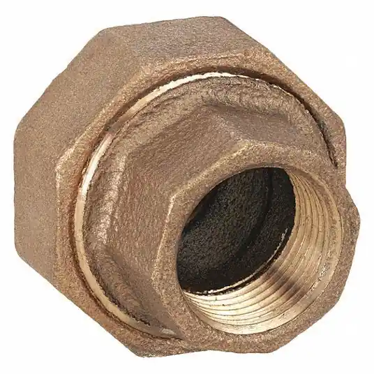 KVM Tools KV6RDA9 Union Red Brass, 1 in x 1 in Fitting Pipe Size, Female NPT x Female NPT