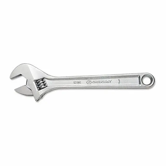 Crescent AC212VS Adjustable Wrench,12",Chrome,Carded