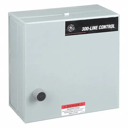 GE CR309C104 Magnetic Motor Starter Reversing, 3 Poles, NEMA Size 1, 27 A, 480V AC Coil, Thermal Protection