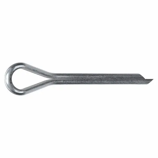 KVM Tools KVWWG-156-1500-SZ Cotter Pin,5/32in dia,1 13/20in L,PK100 Extended Prong, Inch, 5/32 in Pin Dia, Steel, 1008, 100 PK