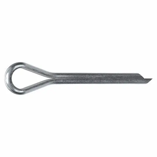 Fabory U39350.018.0150 Cotter Pin,3/16 in dia,1 1/2 in L, Extended Prong, Inch, 3/16 in Pin Dia, Steel, 50 PK