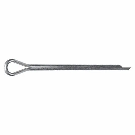 Fabory U39350.009.0150 Cotter Pin,3/32 in dia,1 1/2 in L,Extended Prong, Inch, 3/32 in Pin Dia, Steel, 100 PK