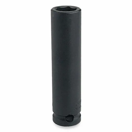 Proto J7330M Impact Socket 1/2 in Drive Size, Metric, 30 mm Socket Size, 6-Point, Deep, Black Oxide