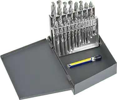 McMaster 29325A22 Carbide Drill Bit Set Uncoated, 21 Pieces