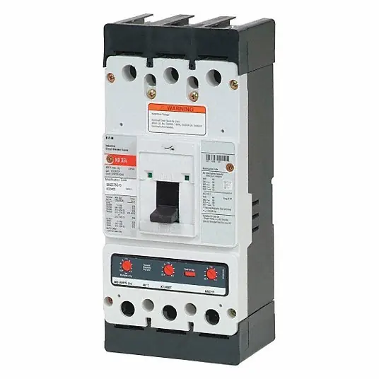 Eaton KD3400 Molded Case Circuit Breaker 400 A Amps, 65kA at 240V AC, Fixed, ABC, Line/Load Lug, Std, KD