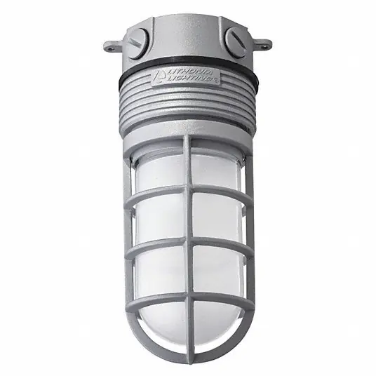 Lithonia OLVTCM LED Vapor Tight 39 lm/W, 4000K, 15 W, 120 to 277V AC, Ceiling Mount, Aluminum