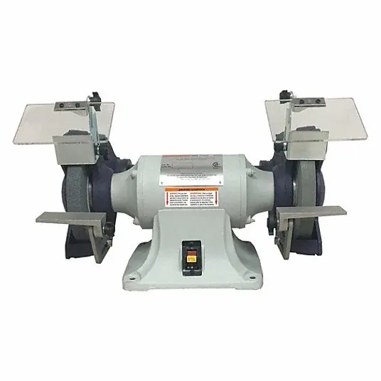 KVM Tools KV2LKR9 Bench Grinder Fixed Speed, 3/4 hp, 8 in Max Wheel Dia, 3,450 RPM, 120/240V AC