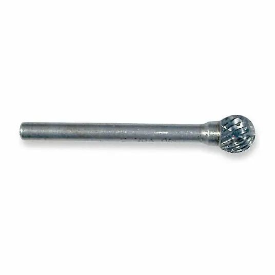 Widia M41331 Carbide Bur Ball, SD-1, Double Cut, 1/4" Head, 1/4" Shank